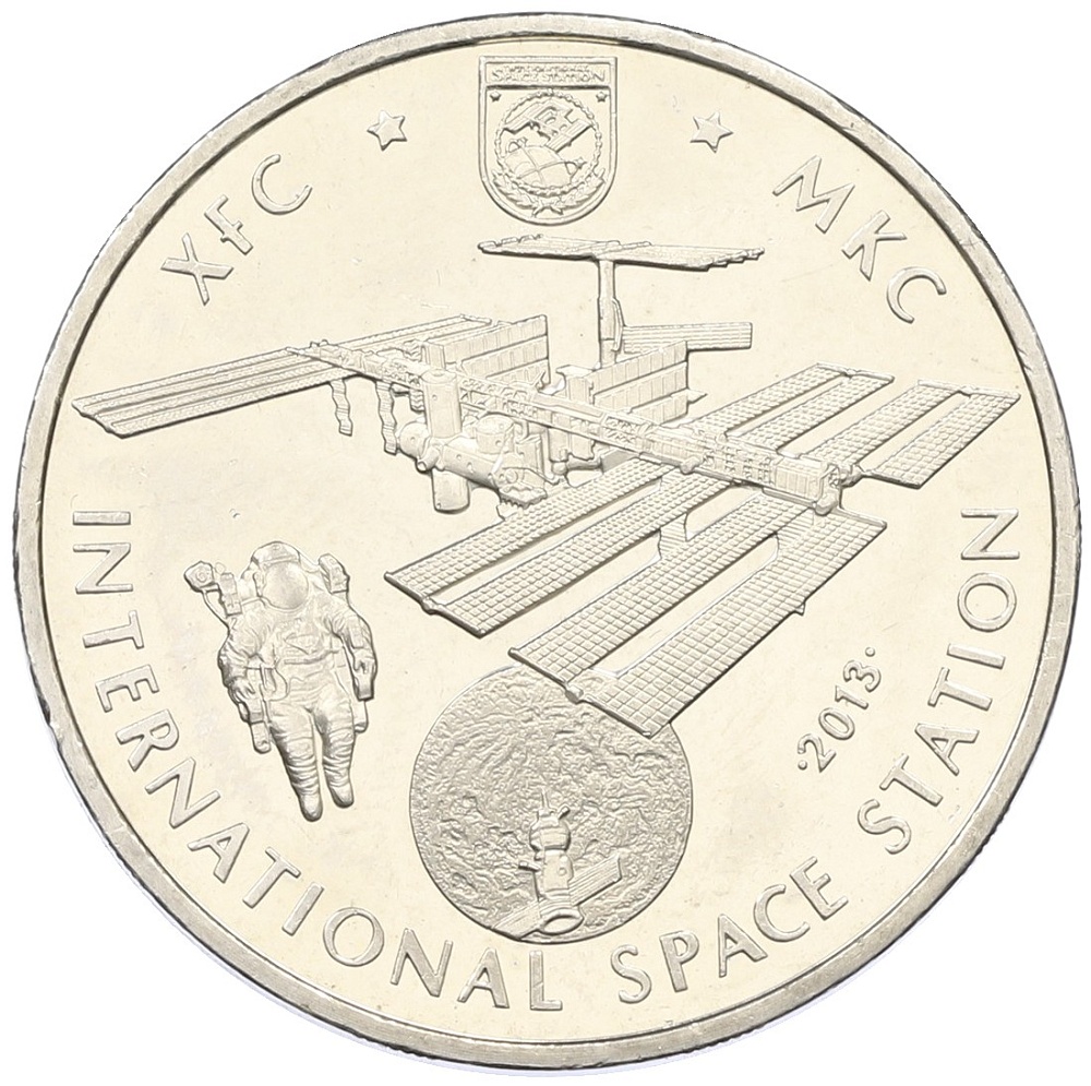 50 тенге 2013 года Казахстан «Космос — Международная космическая станция» — Фото №1