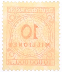 Почтовая марка 10 миллионов марок 1923 года Германия — Фото №2