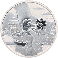 1 доллар 2021 года Тувалу «Симпсоны — Мардж и Мэгги» — Фото №1