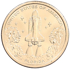1 доллар 2025 года Р США «Американские инновации — Флорида (Мыс Канаверал)» — Фото №1