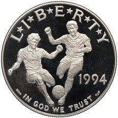 1 доллар 1994 года S США «Чемпионат мира по футболу 1994 года» — Фото №1