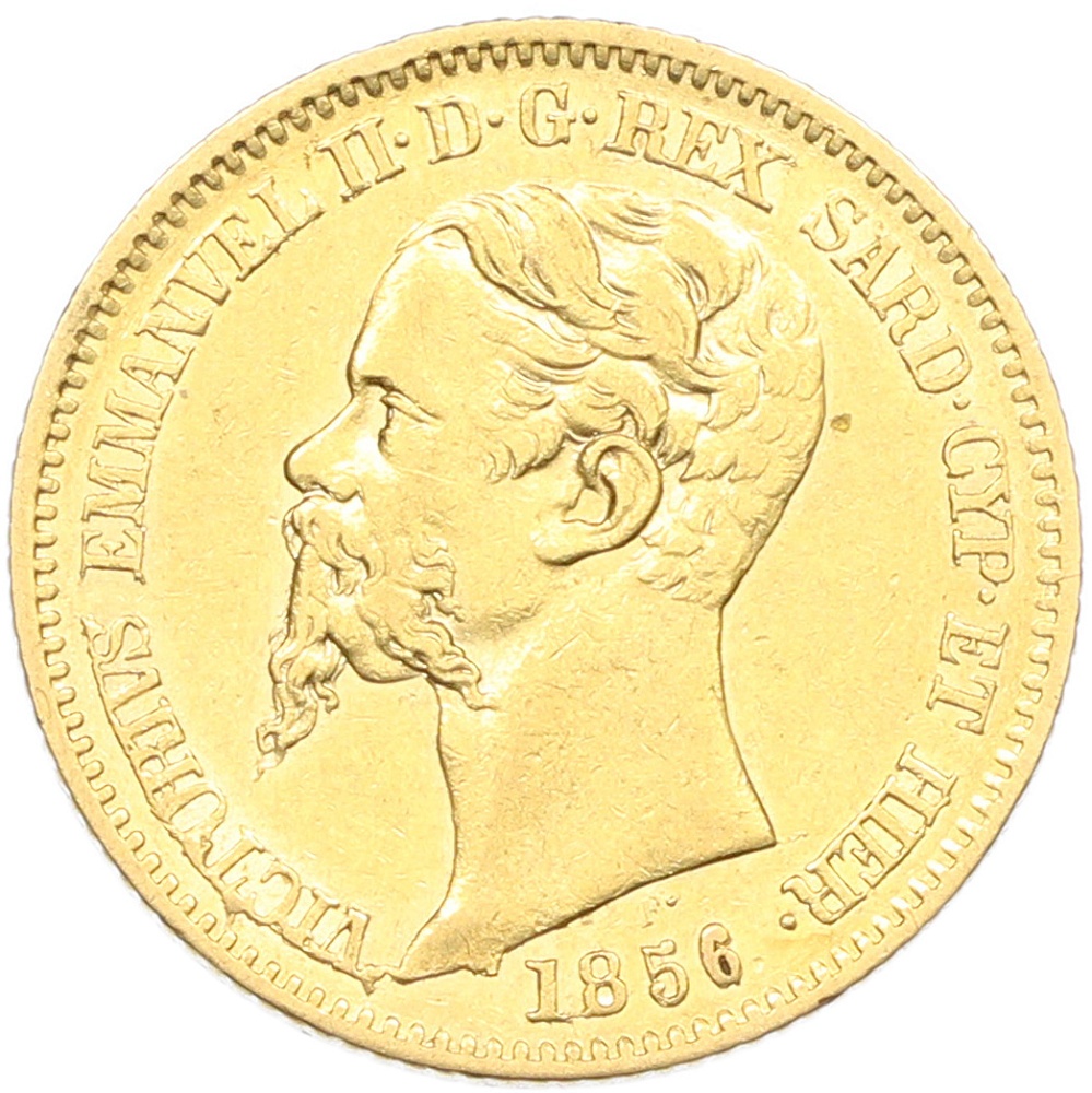 20 лир 1856 года Сардиния — Фото №1