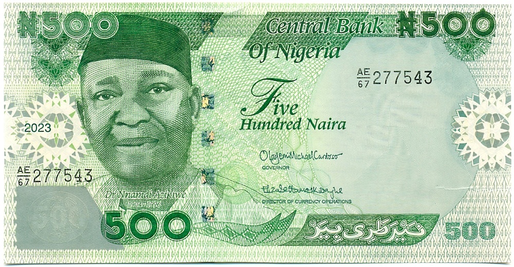 500 найра 2023 года Нигерия — Фото №1