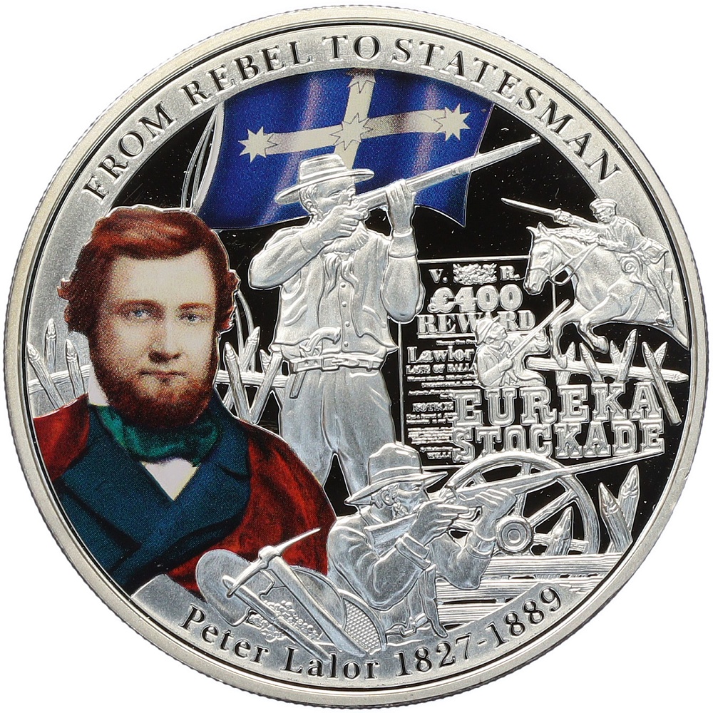 1 доллар 2014 года Ниуэ «От мятежника до государственного деятеля — Питер Лалор» — Фото №1