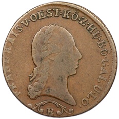 1 крейцер 1712 года В Австрия — Фото №2