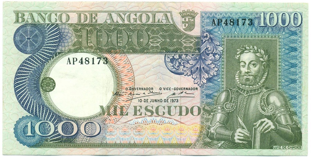 1000 эскудо 1973 года Ангола — Фото №1