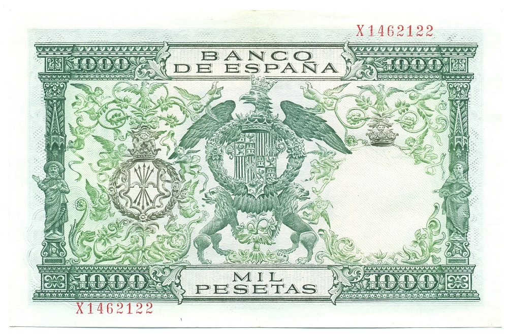1000 песет 1957 года Испания — Фото №2