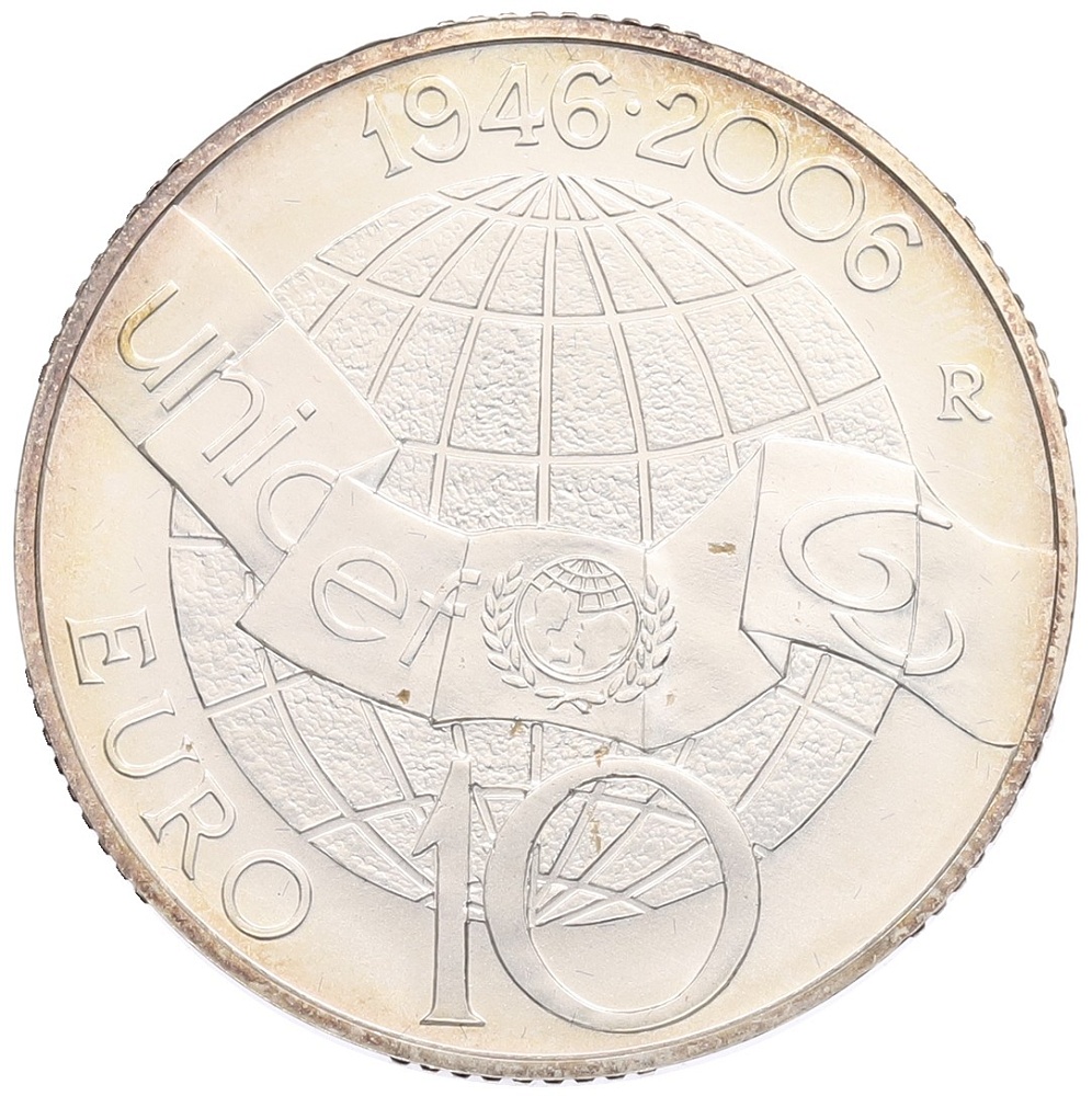 10 евро 2006 года Италия «60 лет ЮНИСЕФ» — Фото №2