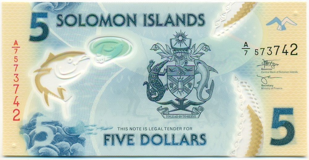 5 долларов 2019 года Соломоновы Острова — Фото №1