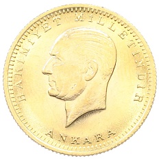 100 курушей 1970 года (1923/47) Турция — Фото №2