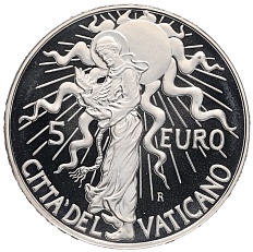 5 евро 2007 года Ватикан «Всемирный день мира» — Фото №1