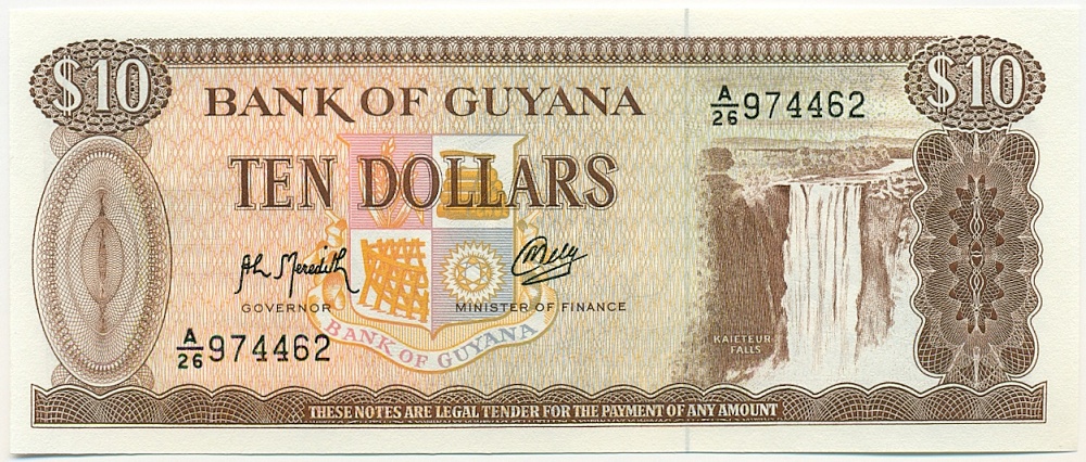 10 долларов 1992 года Гайана — Фото №1