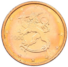 2 евроцента 2000 года Финляндия — Фото №1