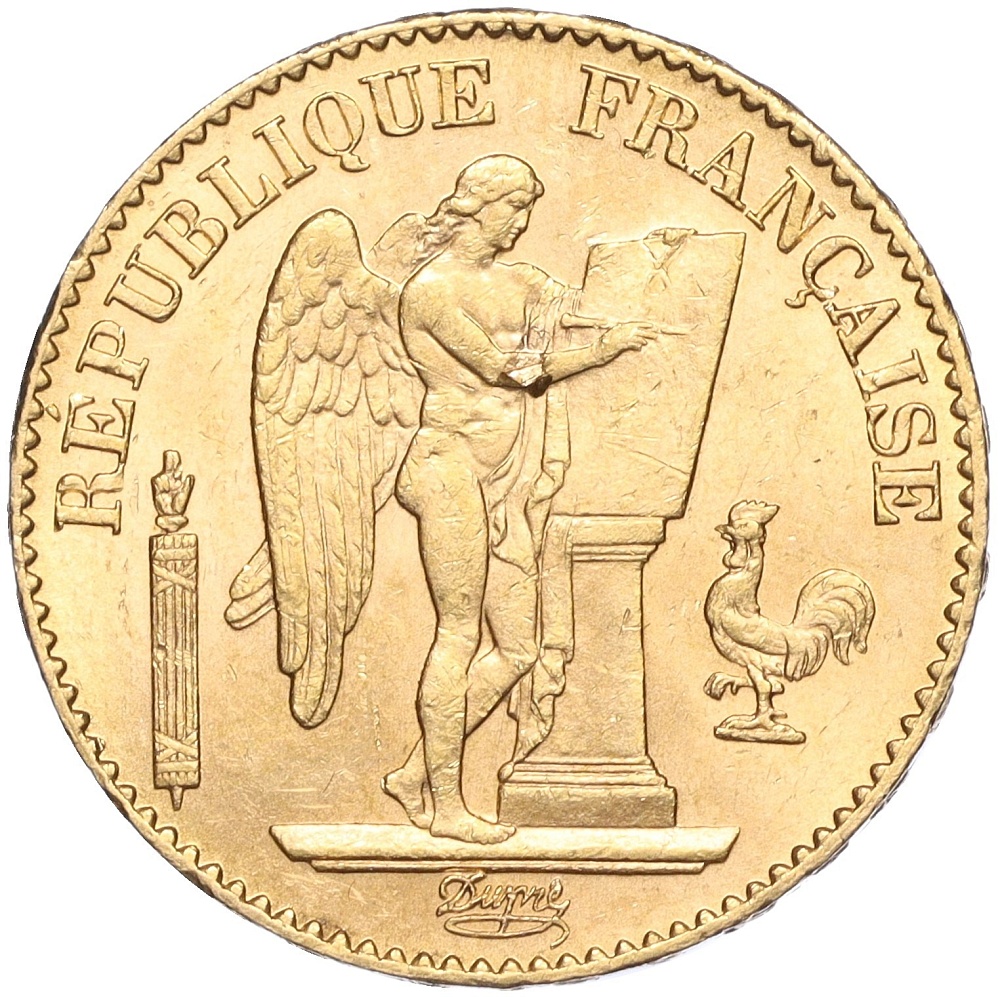 20 франков 1895 года A Франция — Фото №2