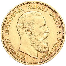 10 марок 1888 года Германия (Пруссия) — Фридрих III — Фото №1