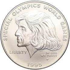 1 доллар 1995 года W США «Специальные Олимпийские игры» — Фото №1