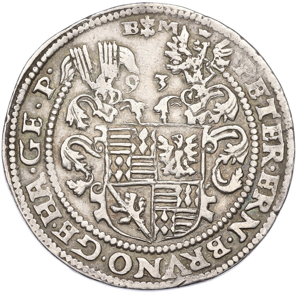 1 талер 1593 года Мансфельд-Фридебург — Фото №2