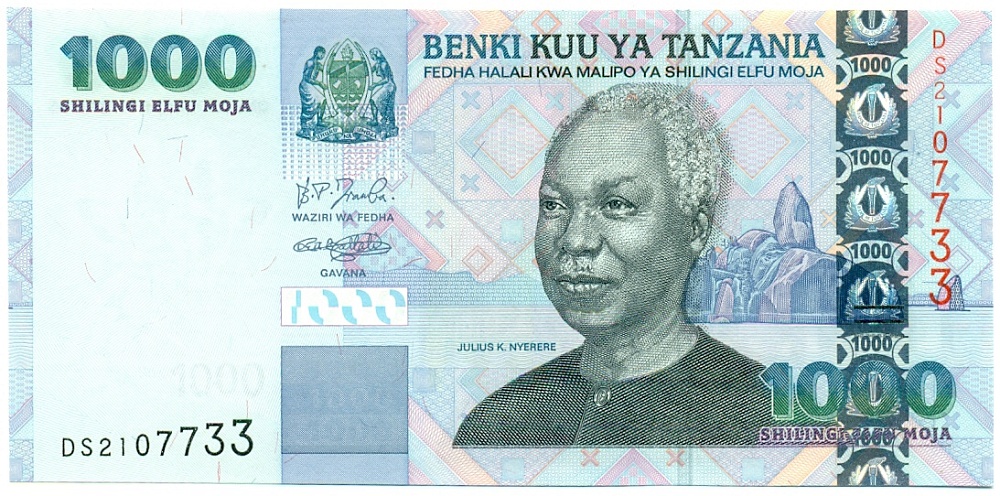 1000 шиллингов 2006 года Танзания — Фото №1