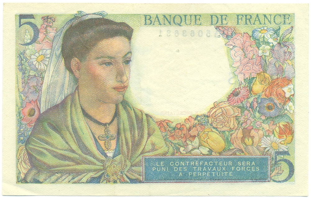 5 франков 1943 года Франция — Фото №2