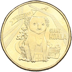 1 доллар 2023 года Австралия «Большие австралийские вещи – гигантская коала» — Фото №1