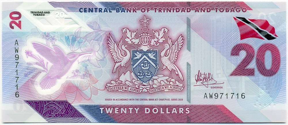 20 долларов 2020 года Тринидад и Тобаго — Фото №1