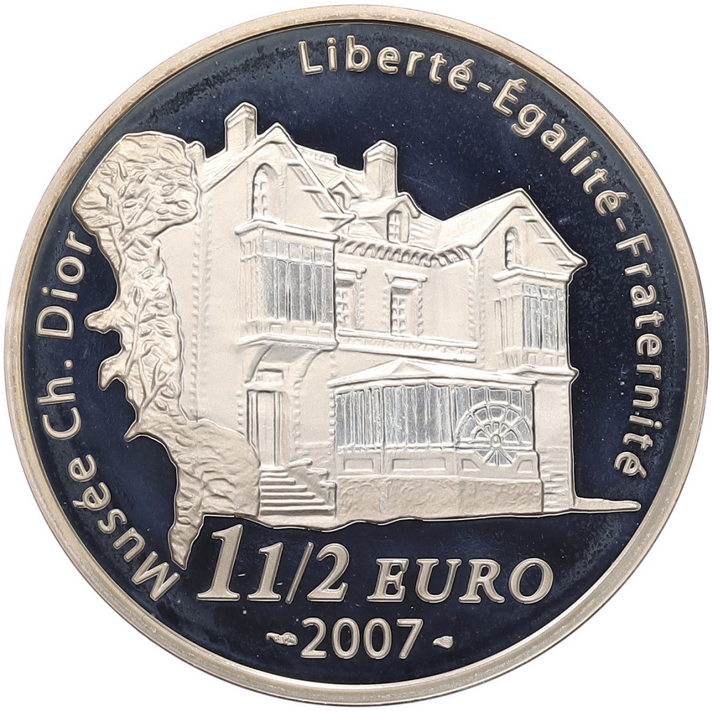 1 1/2 евро 2007 года Франция «Кристиан Диор» — Фото №2