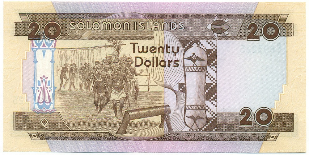 20 долларов 1986 года Соломоновы Острова — Фото №2