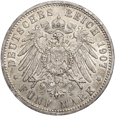 5 марок 1907 года Германия (Пруссия) — Фото №2