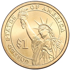 1 доллар 2007 года P США «2-й президент США Джон Адамс» — Фото №2
