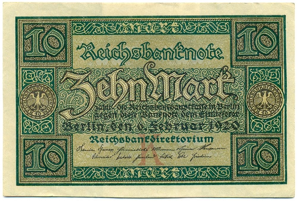 10 марок 1920 года Германия — Фото №1