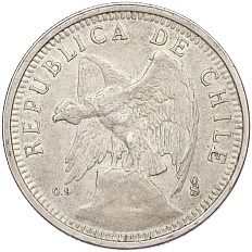 5 песо 1927 года Чили — Фото №2