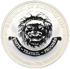 5000 франков 2014 года Бурунди «История авиации — Як-7Б» — Фото №2