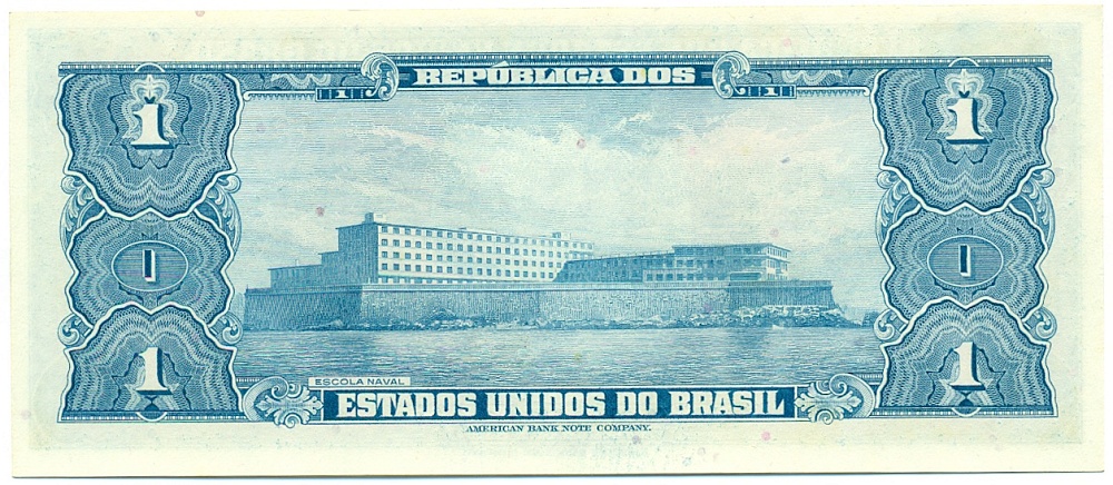 1 крузейро 1954 года Бразилия — Фото №2