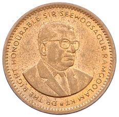 1 цент 1987 года Маврикий — Фото №2
