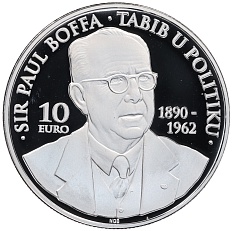10 евро 2013 года Мальта «Сэр Пол Боффа» — Фото №1