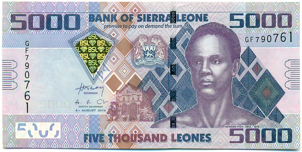 5000 леоне 2013 года Сьерра-Леоне — Фото №1