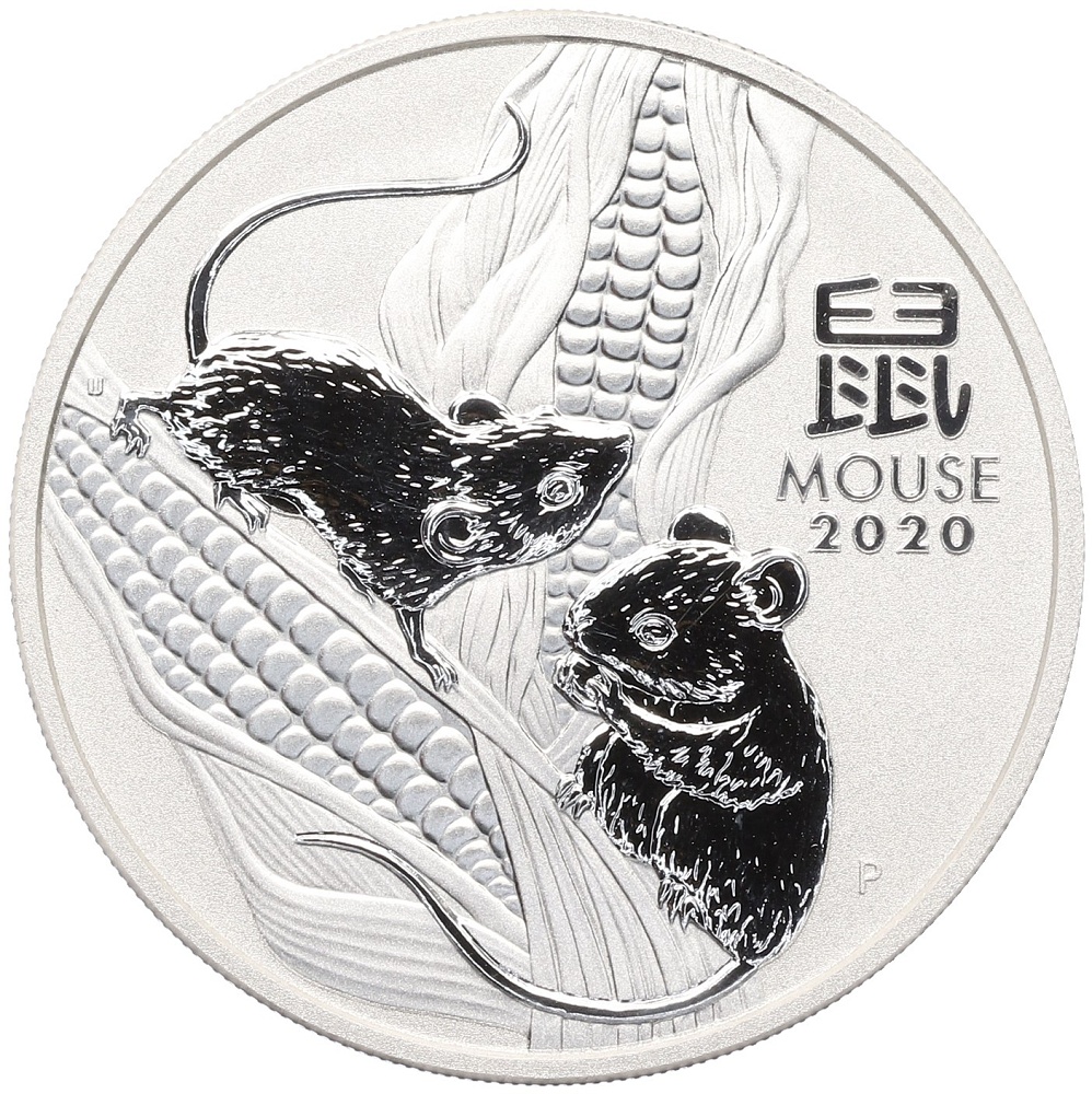 1 доллар 2020 года Австралия «Китайский гороскоп — Год мыши» — Фото №1