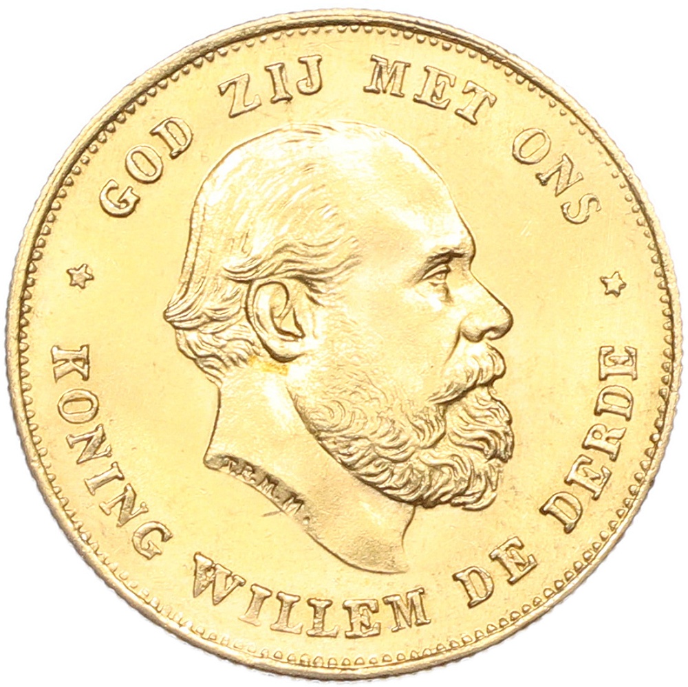 10 гульденов 1875 года Нидерланды — Фото №2