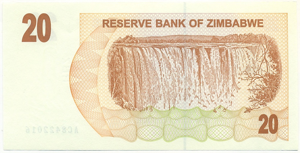 20 долларов 2006 года Зимбабве — Фото №2