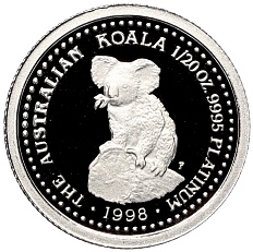 5 долларов 1998 года Австралия «Австралийская коала» — Фото №1