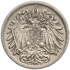 20 геллеров 1907 года Австрия — Фото №2