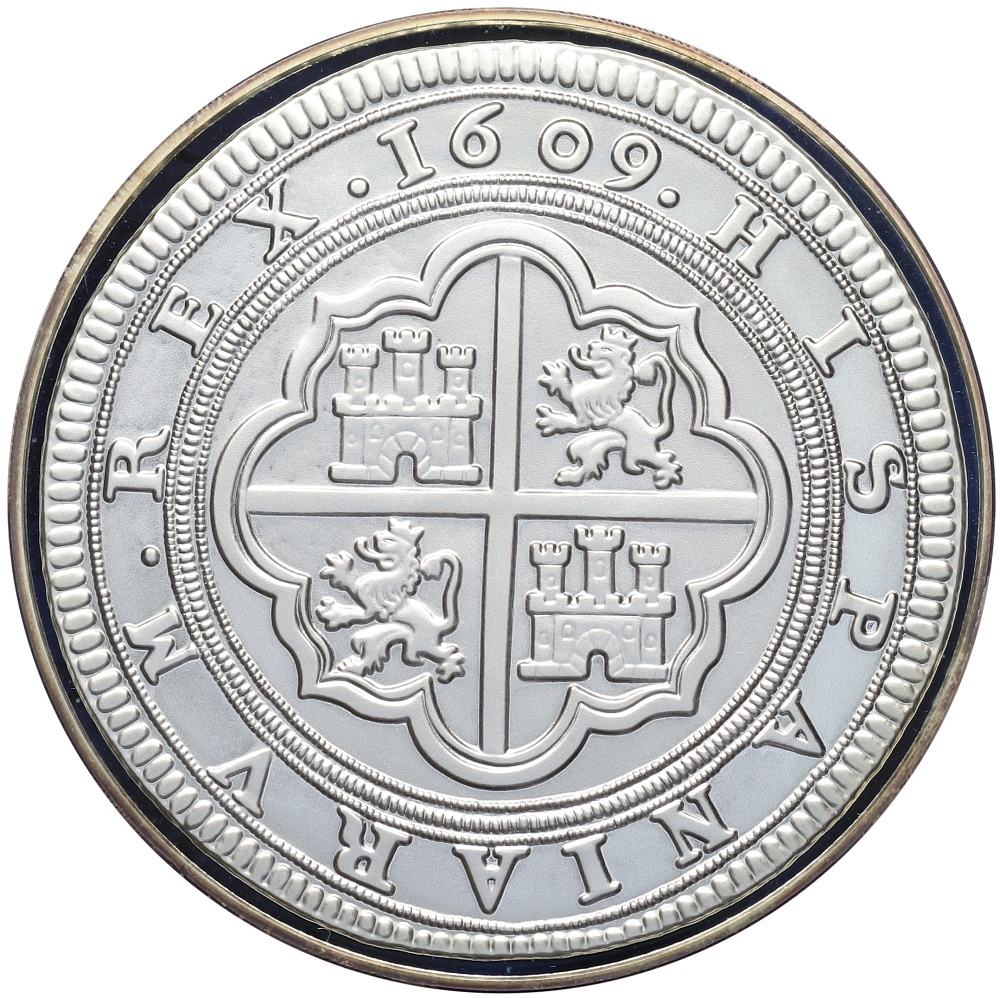 50 евро 2009 года Испания «Сокровища нумизматики — 50 реалов Филиппа III 1609 года» — Фото №2