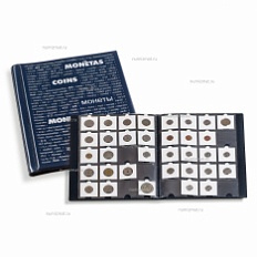 Альбом для монет в холдерах на 200 ячеек, LEUCHTTURM, 345988 — Фото №1