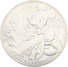 10 евро 2018 года Франция «Микки Маус и Франция — Нотр-Дам-де-Пари» — Фото №1