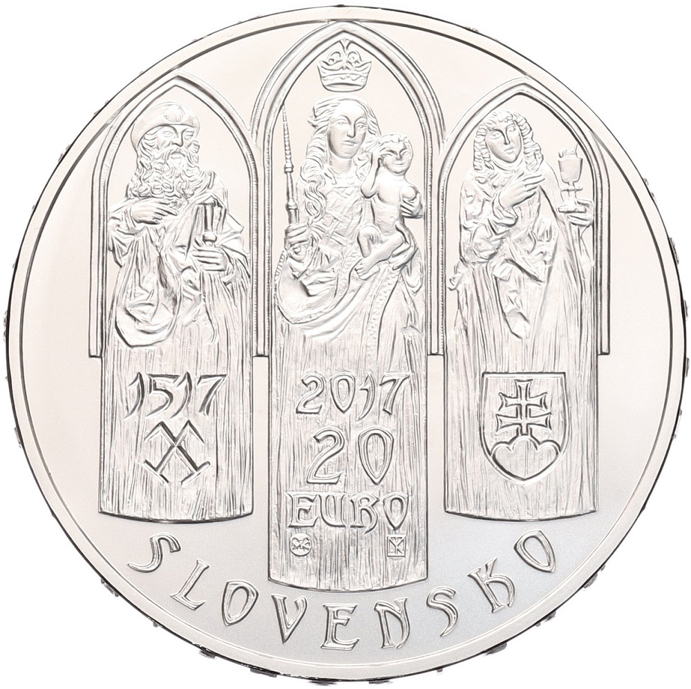 20 евро 2017 года Словакия «Левоча» — Фото №2