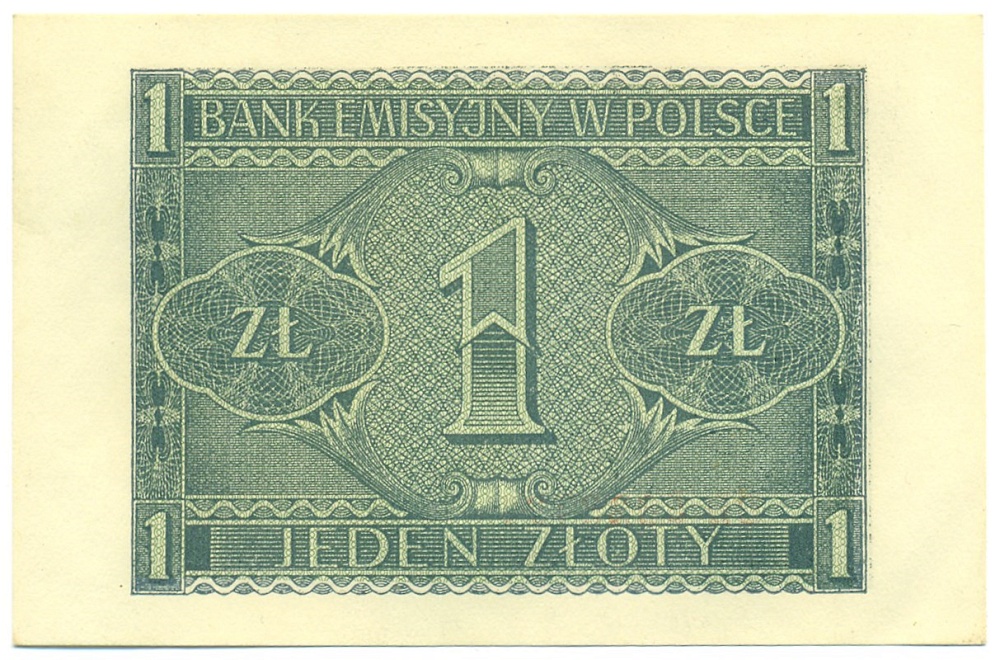 1 злотый 1941 года Польша (Немецкая оккупация) — Фото №2
