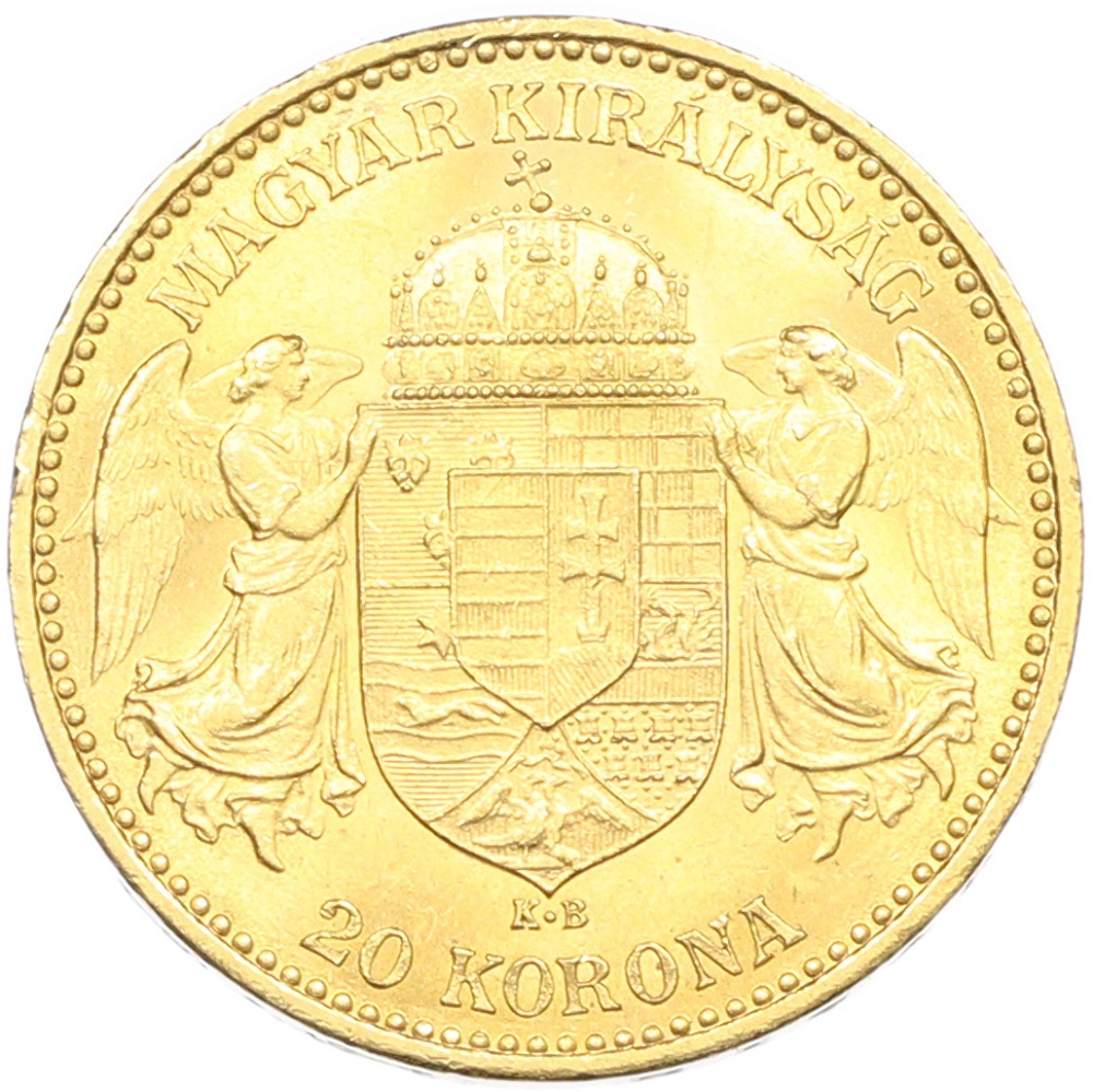 20 крон 1895 года Венгрия — Фото №2