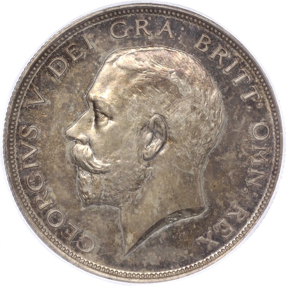 1/2 кроны 1911 года Великобритания (Король Георг V) — в слабе PCGS (PR65) — Фото №2