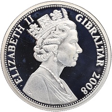 5 фунтов 2008 года Гибралтар «Век Империй» — Фото №2