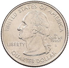 1/4 доллара (25 центов) 2007 года D США «Штаты и территории — Монтана» — Фото №2